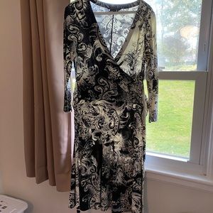 BCBG maxazria faux wrap dress